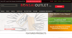 Desktop Screenshot of bonsaioutlet.com